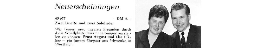 Ernst August und Elsa Eicker