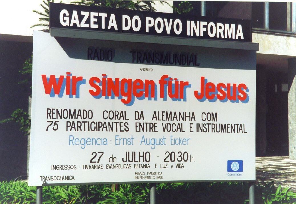 Der "Wir singen für Jesus" - Chor